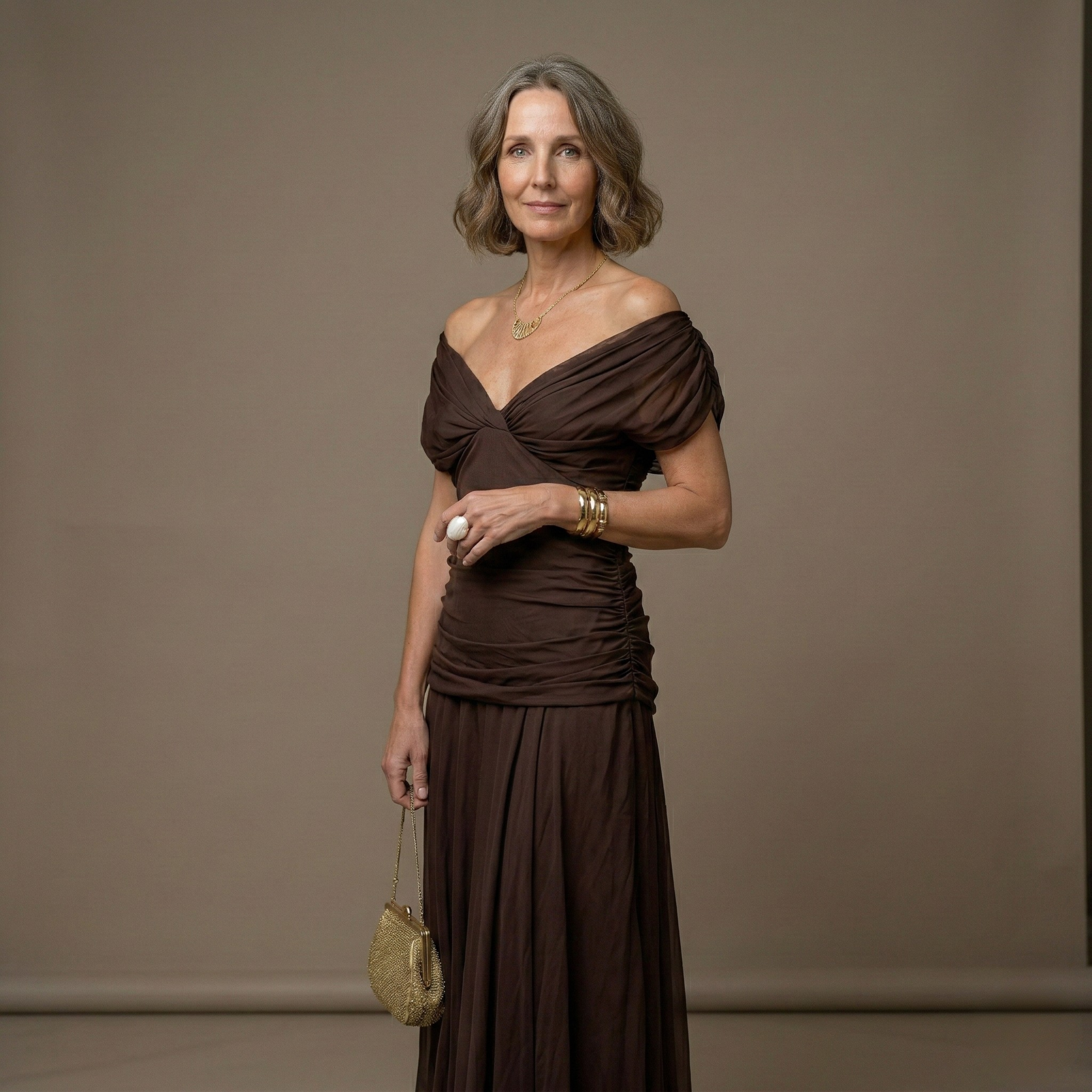 Mori Tokyo | Vネックの花柄ロングワンピース