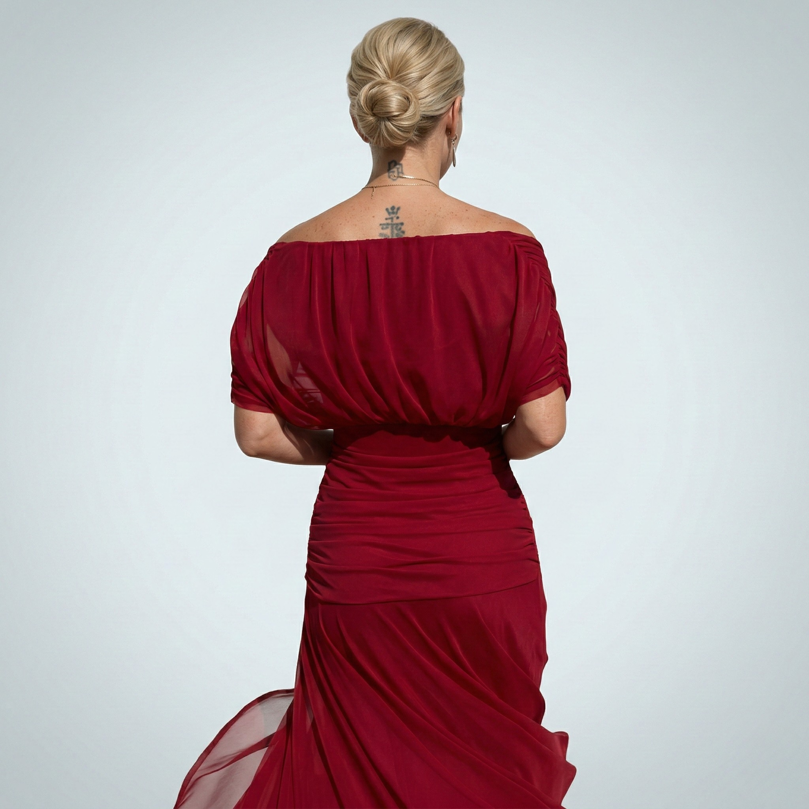 Mori Tokyo | Vネックの花柄ロングワンピース